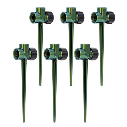 Restmo zinc alloy lawn sprinkler spike base for stable, even watering