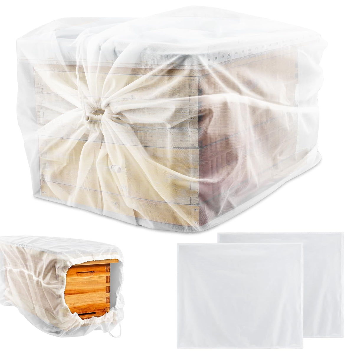 Restynic two-pack beehive bags for hive boxes in transit.