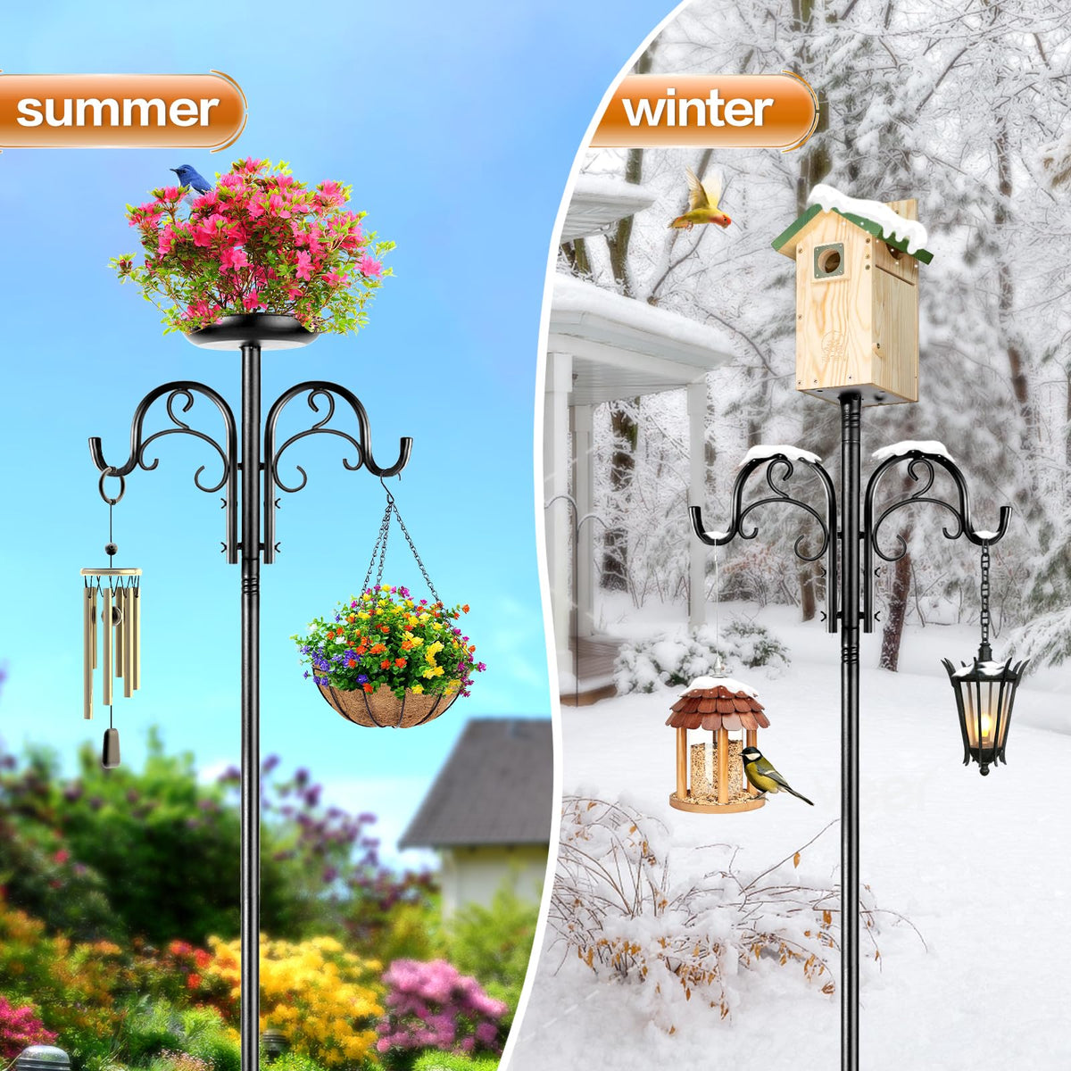 ReTang multifunctional outdoor hanging use for lanterns, plants, wind chimes.