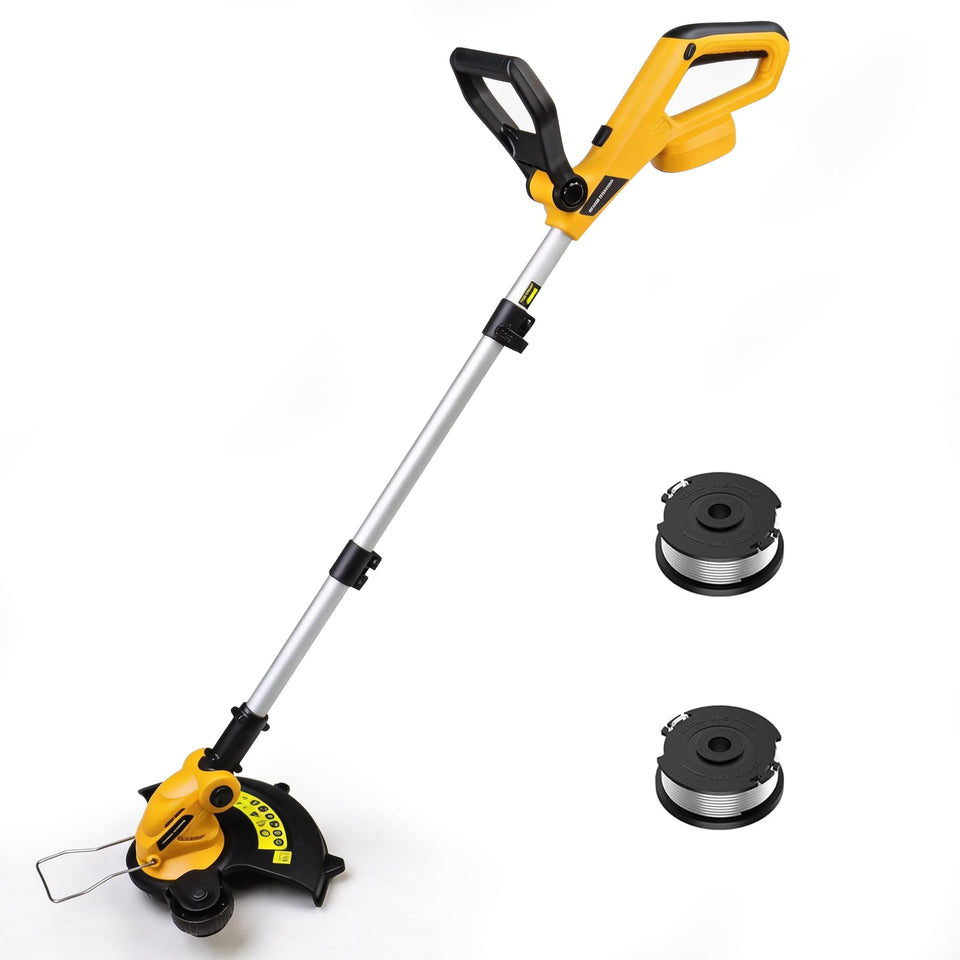 Retek Weed Wacker 120W brush motor powering through tough weeds