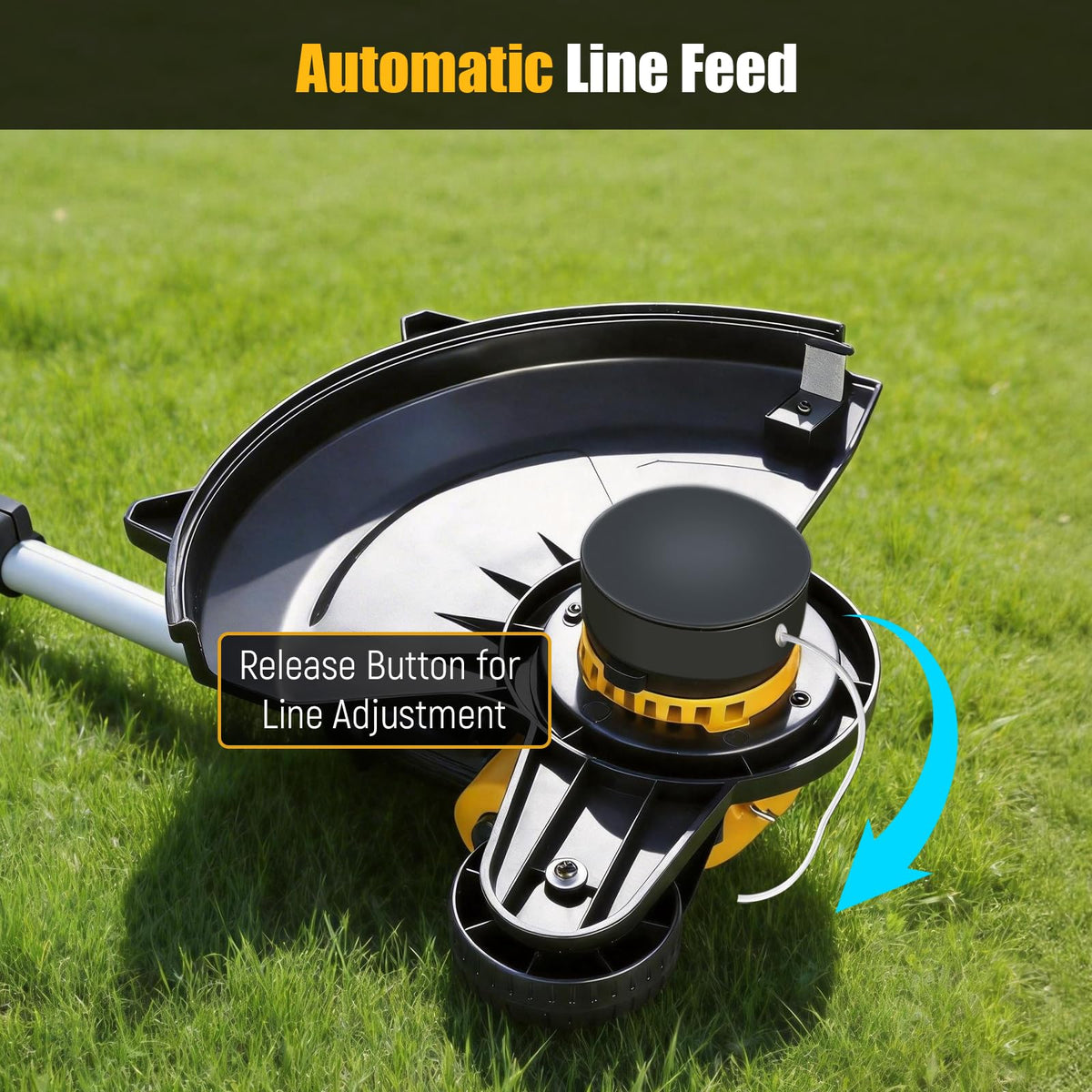 Retek Weed Wacker auto line feed for uninterrupted trimming