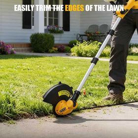 Retek Weed Wacker flower guard protecting plants while trimming