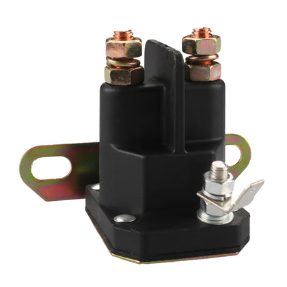 Retepif lawn mower starter solenoid front view highlights durable 12V construction and reliable engagement.