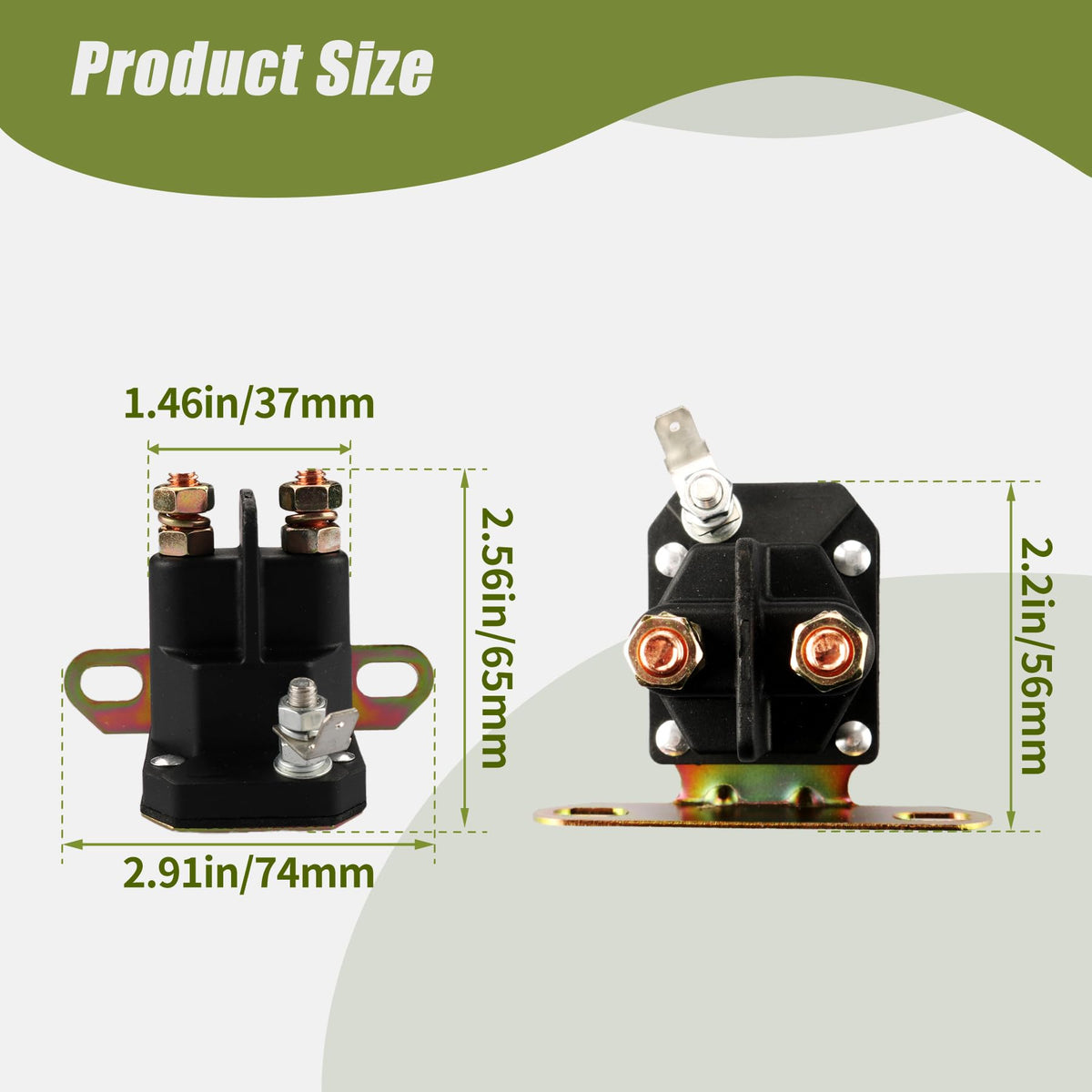 Retepif starter solenoid 3-terminal configuration supports versatile wiring and compatibility.