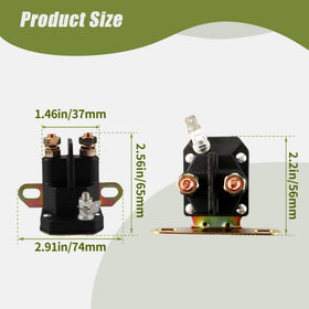 Retepif starter solenoid 3-terminal configuration supports versatile wiring and compatibility.