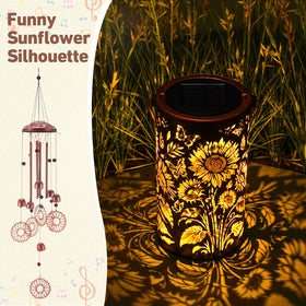 Garden decor wind chime by Retisee creates charming shadows and melody.