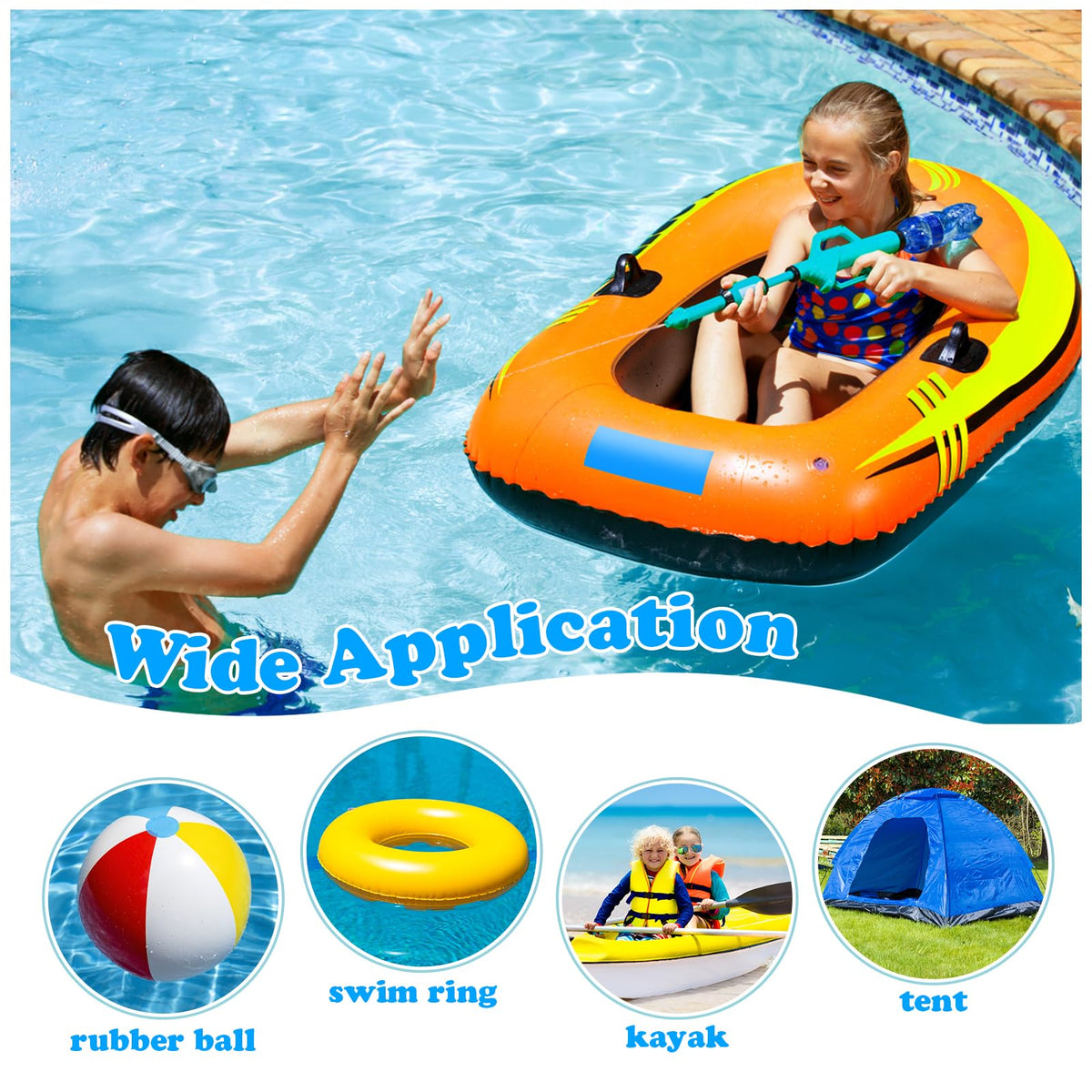 RETOONGKING patch kit used on inflatable pool accessories for reliable sealing