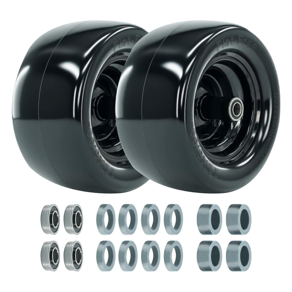 RETOTLA 11x6-5 flat-free tire for zero-turn mower with puncture-proof performance