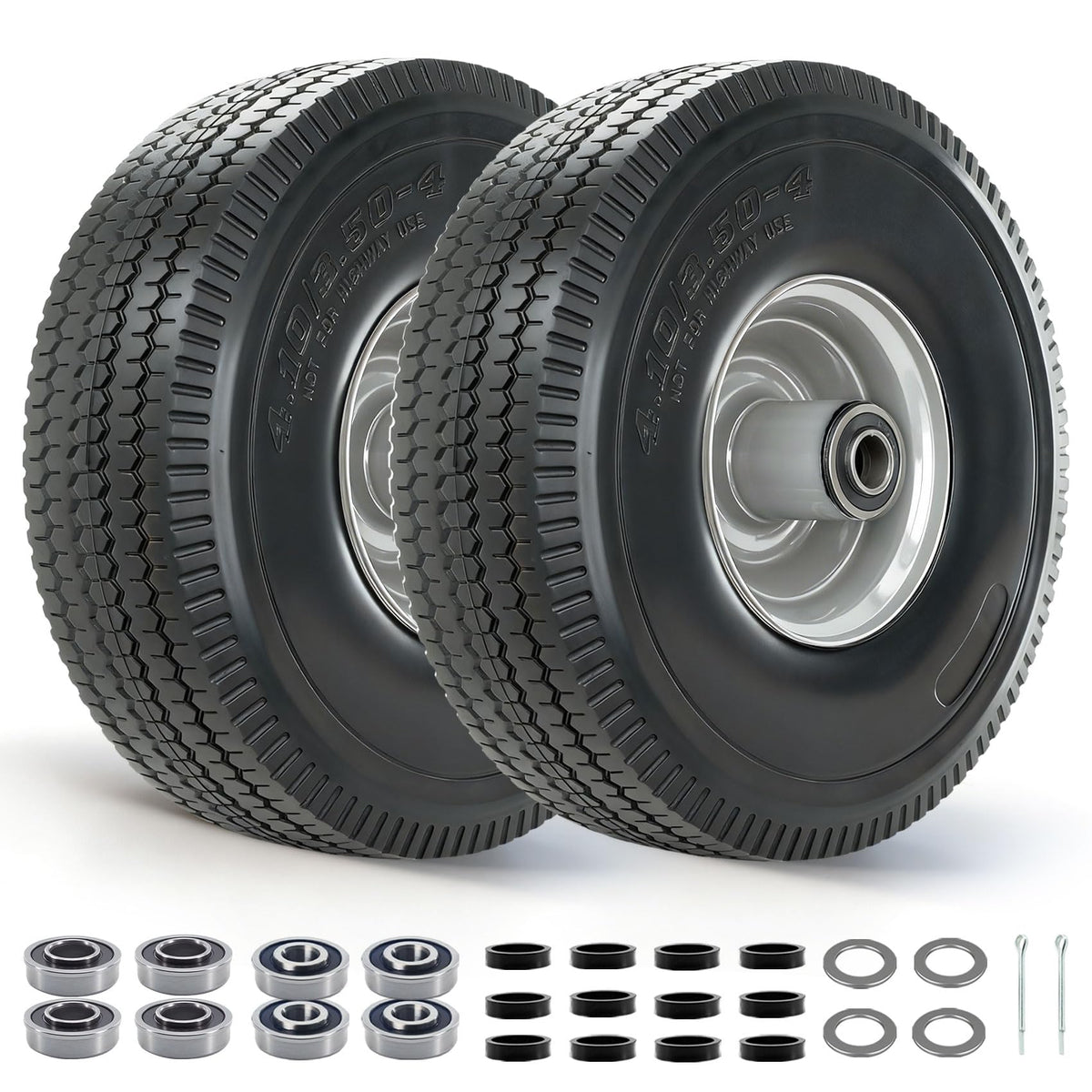 RETOTLA 410-350-4 tire with 10-inch wheel delivers stable hand truck performance.
