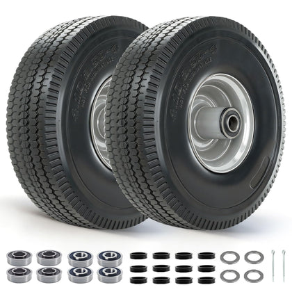 RETOTLA 410-350-4 tire with 10-inch wheel delivers stable hand truck performance.