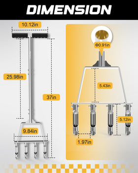 RETRUE aerator side discharge design shown to prevent clogging.