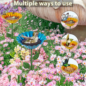 Retyion floating bee and butterfly bath ready for garden ponds or decks