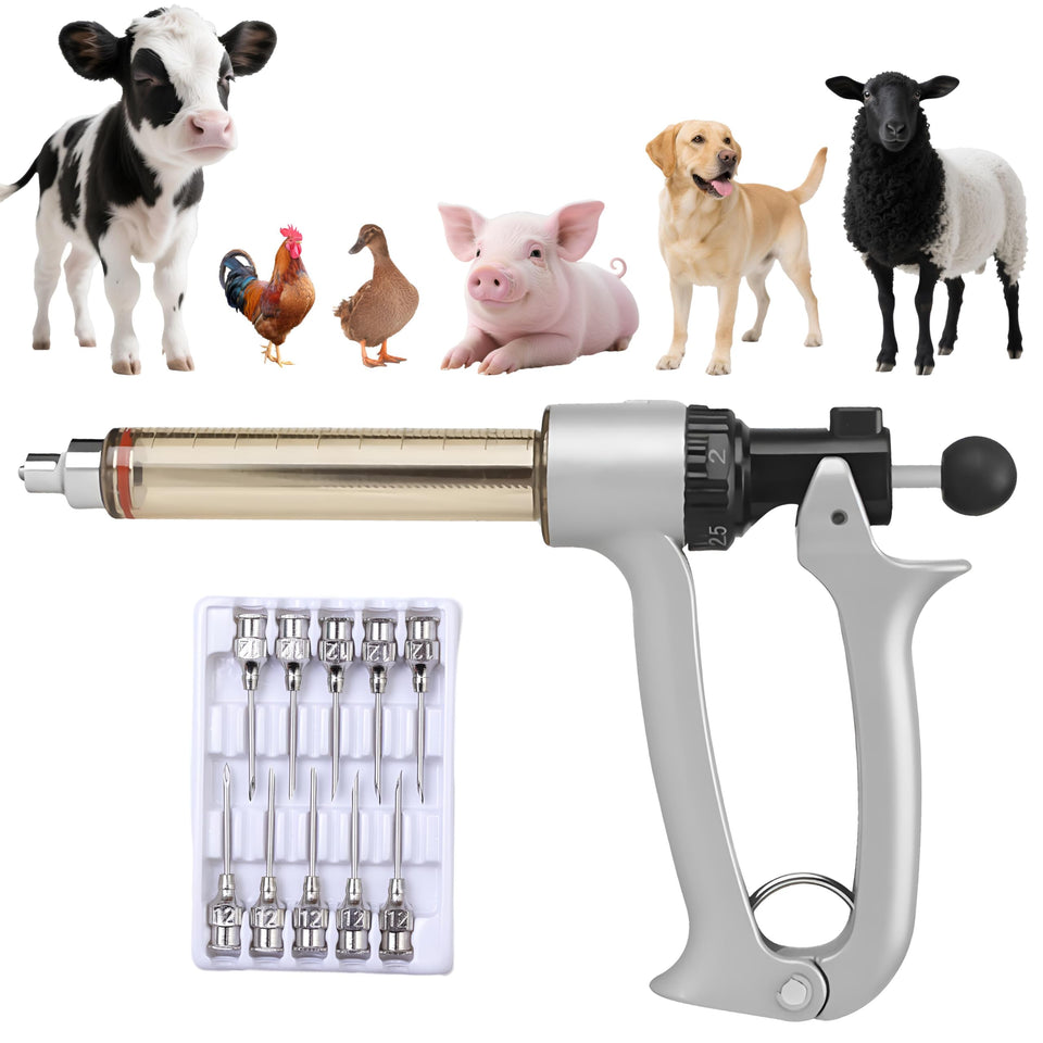 ReuVibk 25ml syringe gun with handle delivers ergonomic control for precise dosing