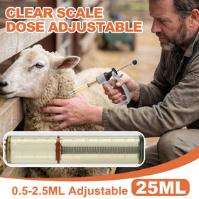 ReuVibk polymer barrel with clear scale aids accurate volume reading