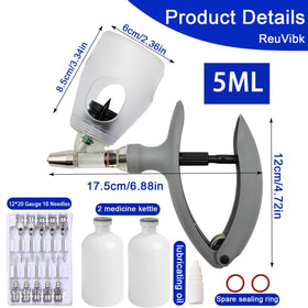 ReuVibk self-refill design draws vaccine smoothly from the bottle.