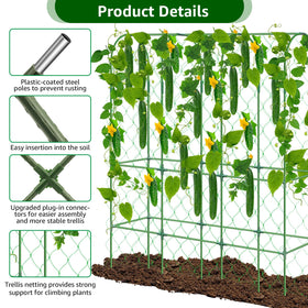 REVICOAR anti-rust steel-core trellis durable in outdoor conditions