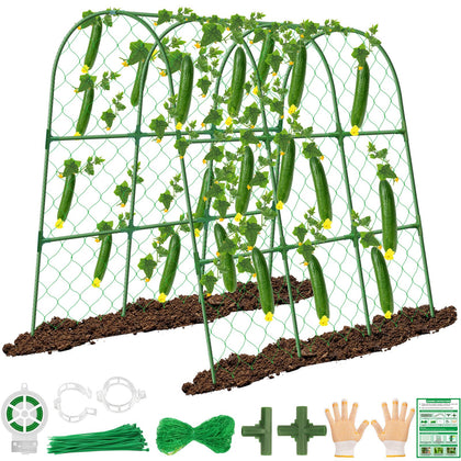 REVICOAR cucumber trellis 48x48 arch offers sturdy plant support