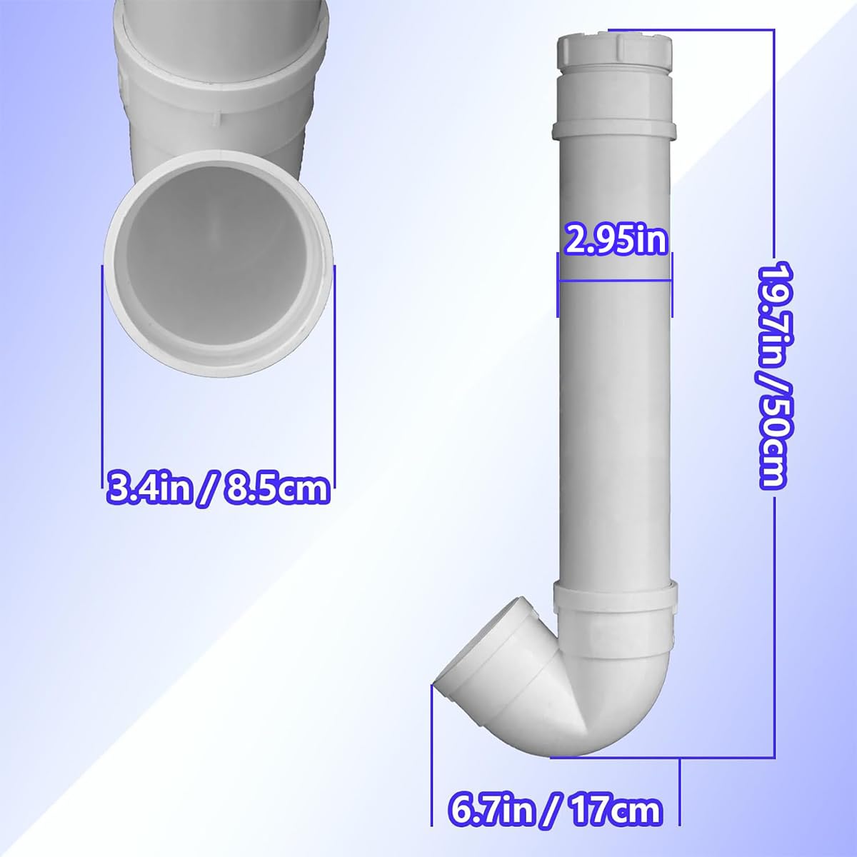 Rexwnadu feeder dimensions 19.7 inches long and 2.95 inches diameter highlight space-saving design.