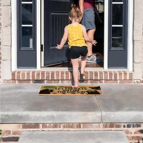ReyloCG cat door mat welcome dont-shed-dirt-trap, keeps entry clean after wet weather.