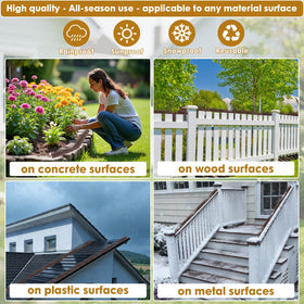 RGBRW spikes protect decks and balconies, guarding plants and reducing mess