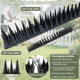 RGBRW waterproof, UV-resistant deterrents for year-round use