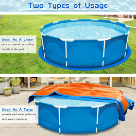 RGJ 12ft pool liner pad available in round, square, and rectangular shapes.