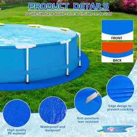 RGJ 12ft pool liner pad close-up of sturdy PE material.