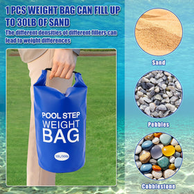 RGJ compatible with most pool steps and ladders in blue