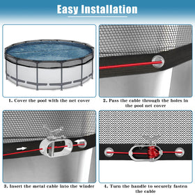 RGJ easy installation with included ropes and winder for quick setup.