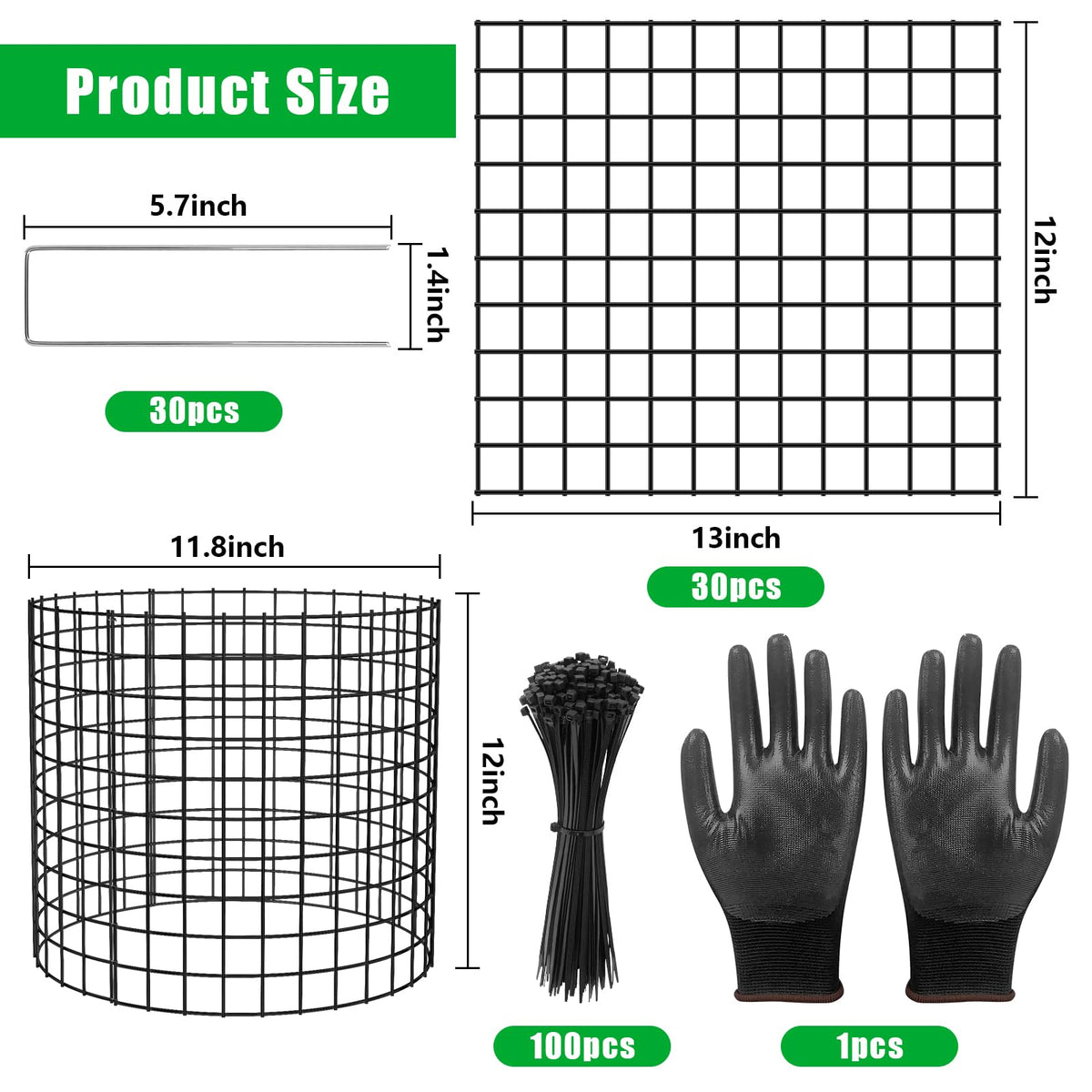 RGJ ground stakes secure the cage around the plant for stability