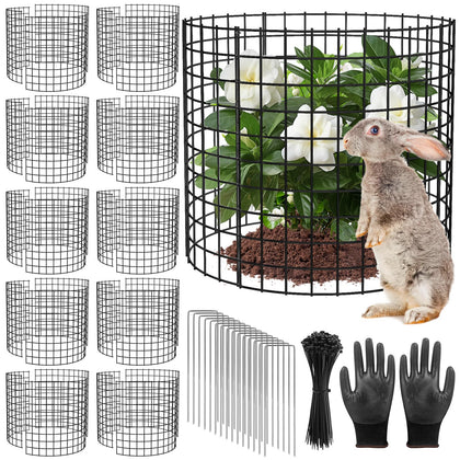 RGJ plant protector mesh cage guards garden plants from animals