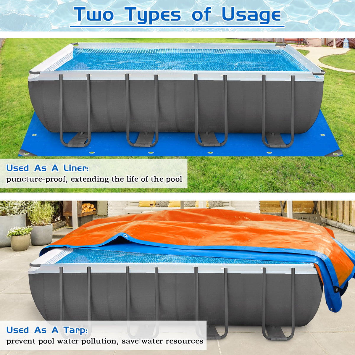 RGJ versatile uses include camping and outdoor item protection.