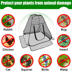 RGQSUN 28x28x32 inch plant cover provides room for seedlings