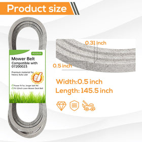 RGQSUN Ariens Zoom compatible belt ensuring smooth drive across lawns