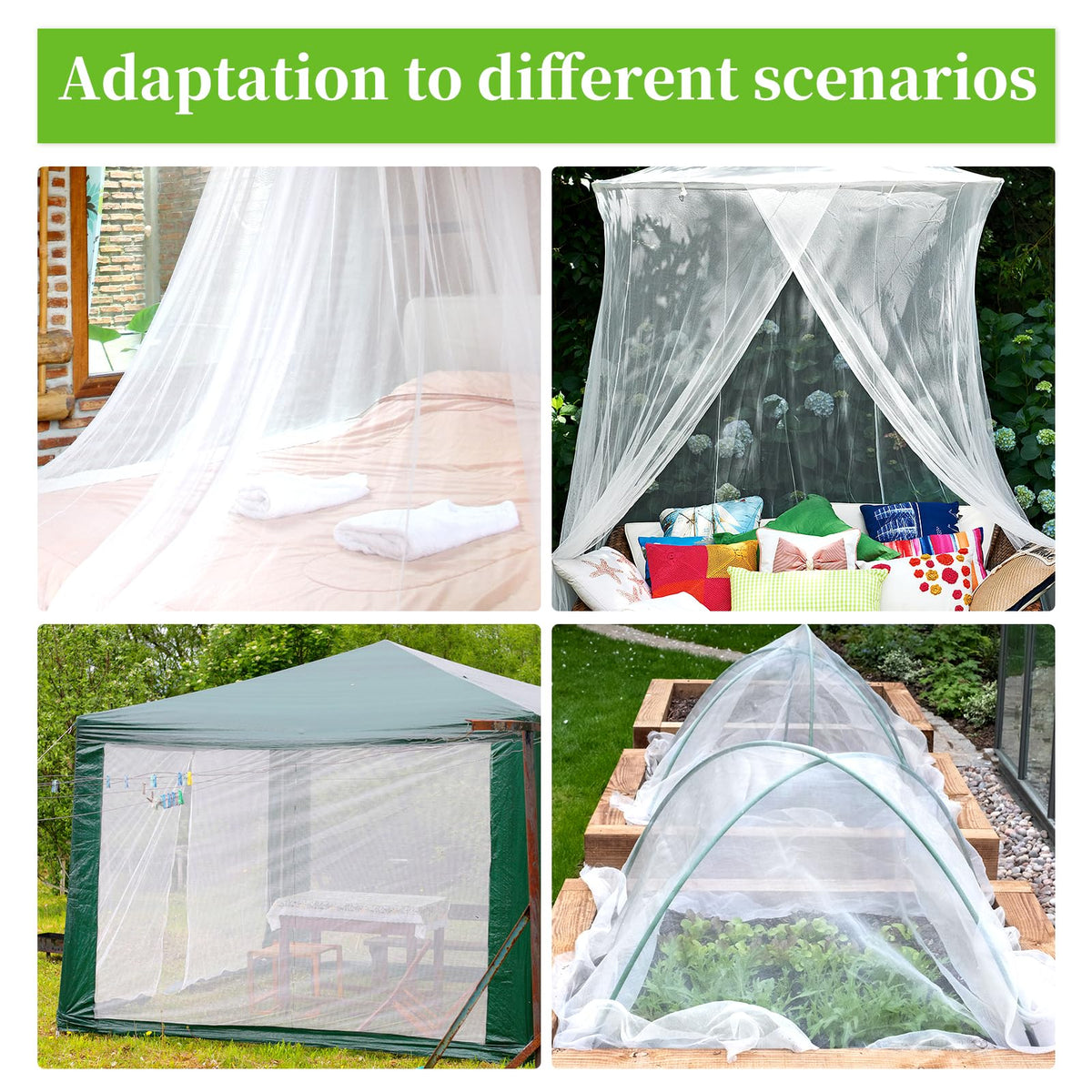 RGQSUN versatile mesh netting for DIY projects and seasonal displays