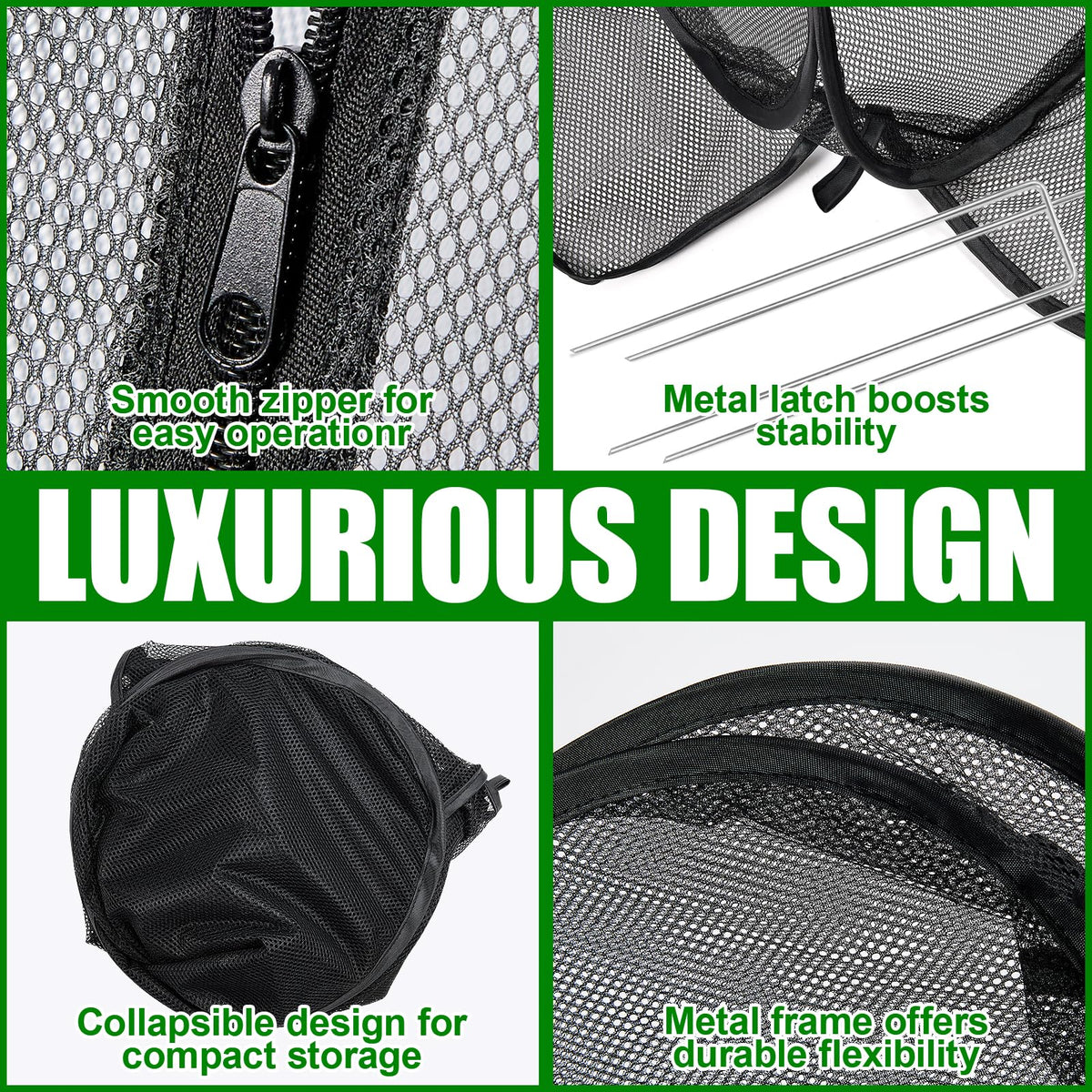 RGQSUN fine mesh close-up shows breathable pest protection