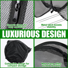 RGQSUN fine mesh close-up shows breathable pest protection