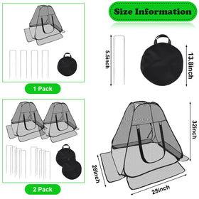 RGQSUN garden netting cover with zip door for easy care
