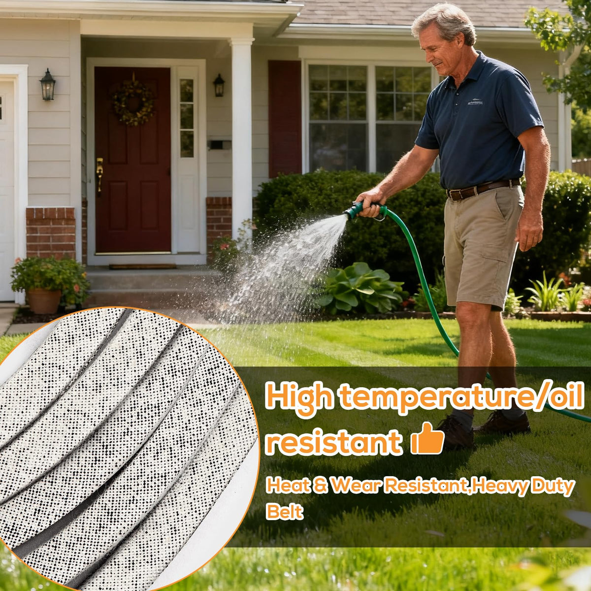 RGQSUN belt enhances grass-cutting efficiency with reduced power loss