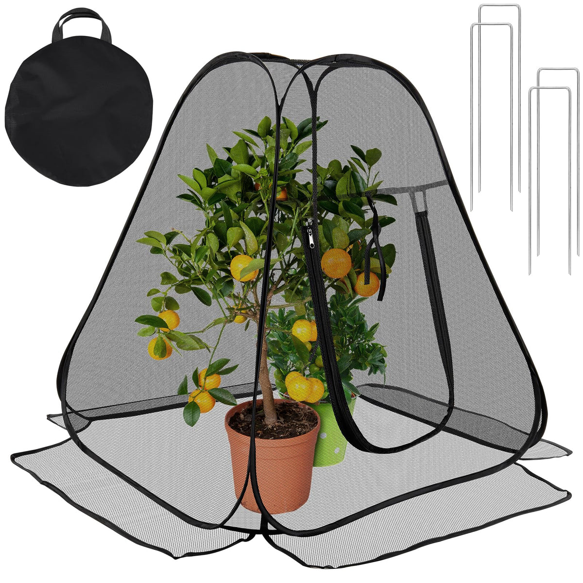 RGQSUN pop-up garden netting cover assembled protecting young plants