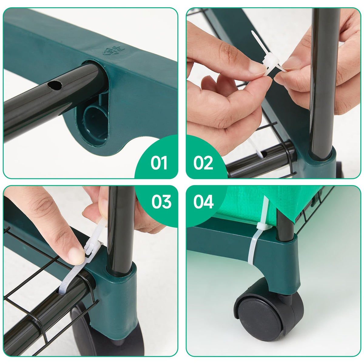 RHAHA portable greenhouse moves between rooms or patios with ease.