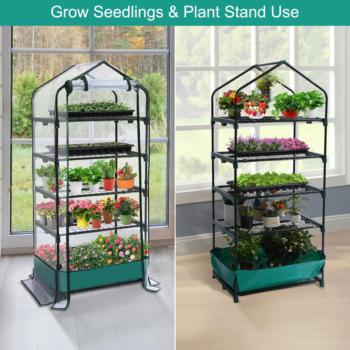 RHAHA portable greenhouse fits patios and balconies for versatile gardening.