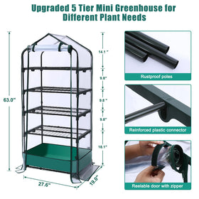 RHAHA waterproof tray collects runoff to protect floors during watering.