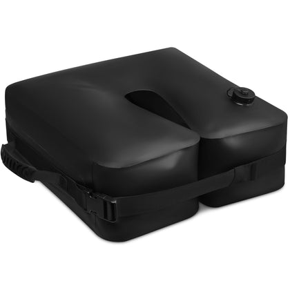 Rhino BaseMate umbrella base water bag with side slot for easy filling and stable setup.