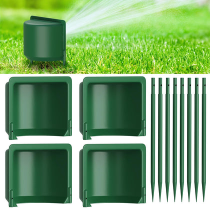 Rhino Valley 4-pack sprinkler splash guard shields lawns from overspray.