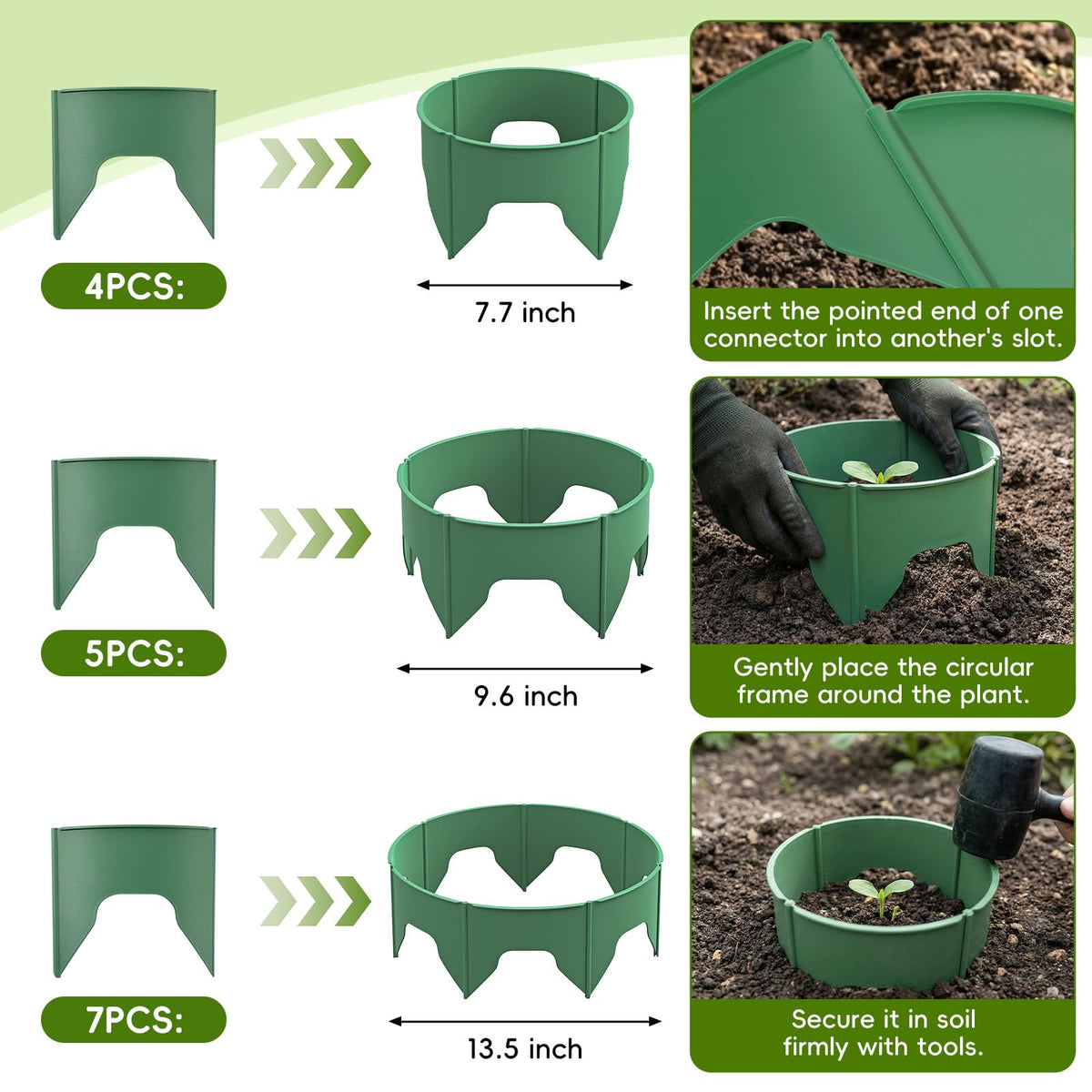 Rhino Valley garden boundary-definition ring helps define beds and reduce soil loss