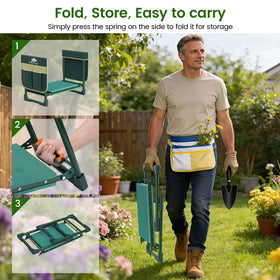 Rhino Valley foldable kneeler is lightweight and portable