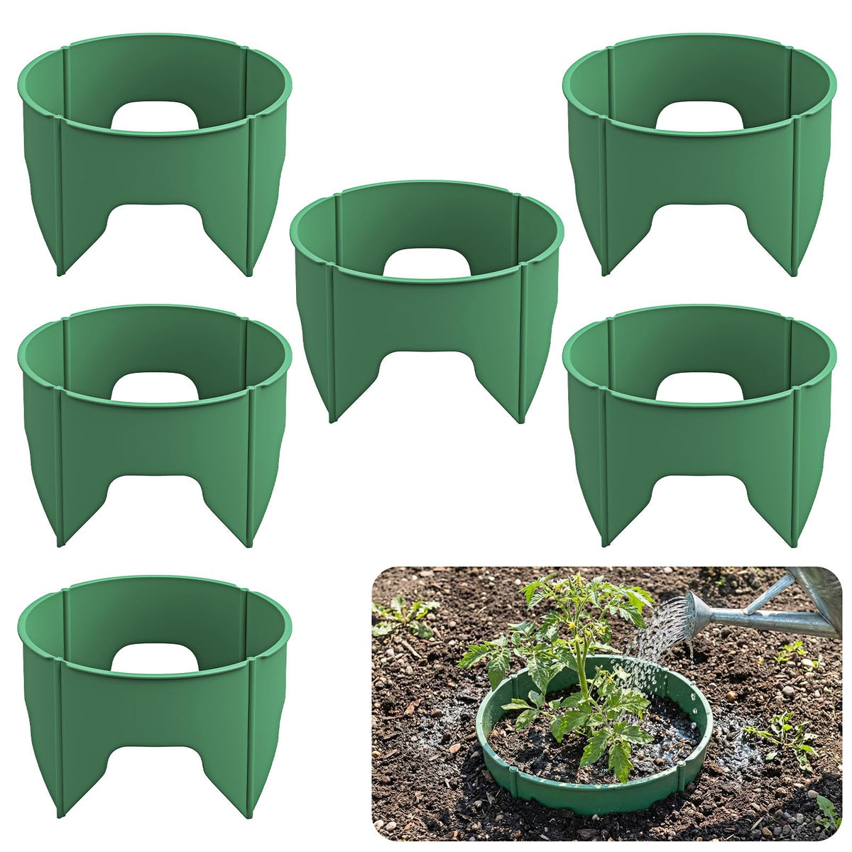 Rhino Valley planting ring set in use showing easy assembly for flexible garden boundaries