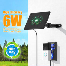 Rhorawill 6W panel with long 10ft cable simplifies placement