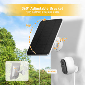 Rhorawill solar panel charger installation kit includes brackets and adapters.
